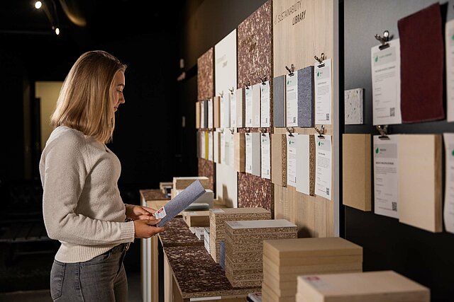 Bibliothek der Nachhaltigkeit: ein Ort, um neue nachhaltige Materialien zu entdecken